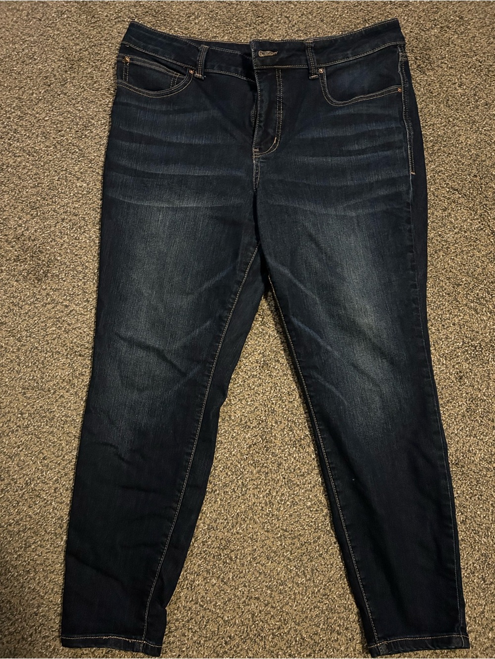 Maurice’s Women’s Dark Blue Stretch Skinny Jeans- 14 X-Short length!